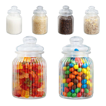 Skleněné dózy 6 ks 1,000 ml
