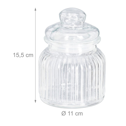 Skleněné dózy 6 ks 700 ml