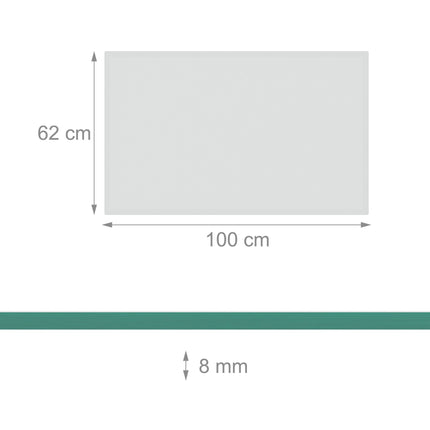 Skleněná tabule 8mm ESG