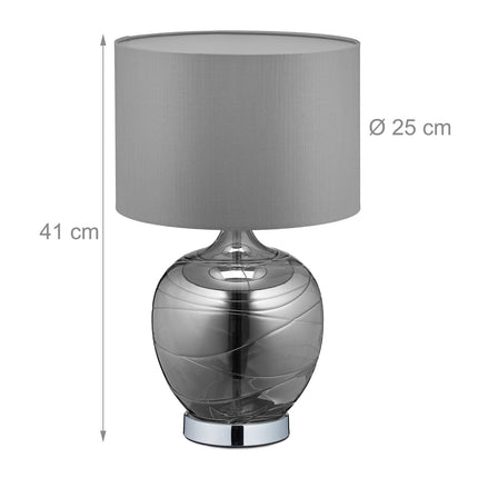Skleněná stolní lampa