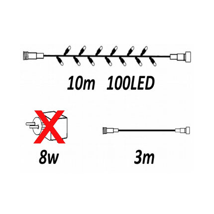 Glimmer světelný řetěz 10m 6W