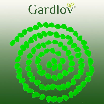 Svítící kamínky – sada 100 ks, zelená