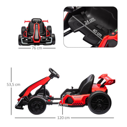 Elektrická dětská motokára, nastavitelná sedačka, rychlost 12 km/h