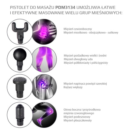 Zlatá masážní pistole – hluboká tkáň, přenosná, tichá