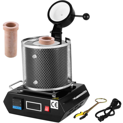 Gold Melting Furnace 1350W, 1150C, 1 kg Crucible