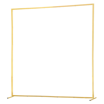 Gold Metal Arch Backdrop Stand, 6.6 x 6.6 ft