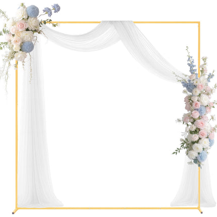 Gold Metal Arch Backdrop Stand, 6.6 x 6.6 ft