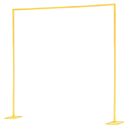 Gold Metal Arch Backdrop Stand, 8 x 8 Ft