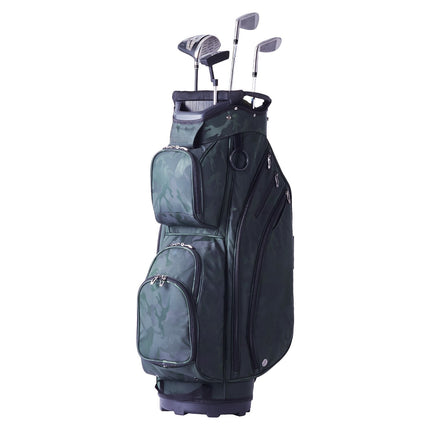 Golf Cart Bag – 14-Way Divider, 11 Pockets, Waterproof Nylon