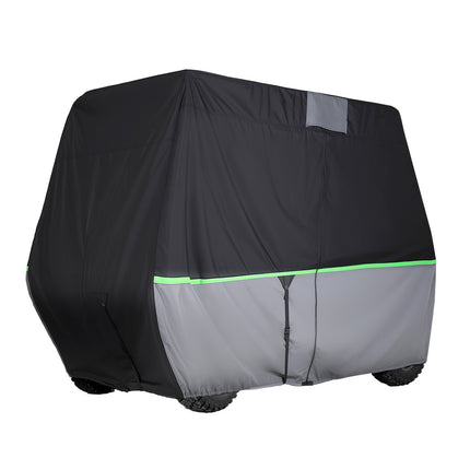 Golf Cart Cover 2+2 4-Passenger, 600D Waterproof, 3 Doors