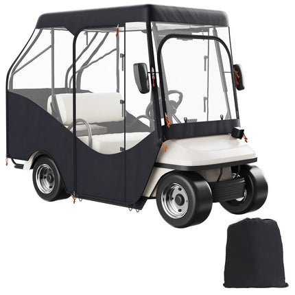 Golf Cart Enclosure Cover, 600D Polyester, 4-Passenger