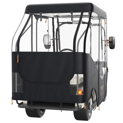 Golf Cart Enclosure Cover, 600D Polyester, 4-Passenger