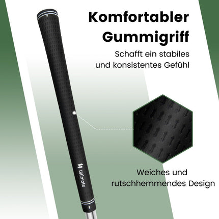 Golfový chipper 89 cm – nerezová hlava, protiskluzový grip