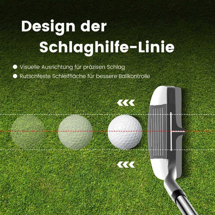 Golfový chipper 89 cm – nerezová hlava, protiskluzový grip