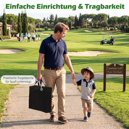 Golf Chipping Game Set, 71"x71" Mat, 24 Balls, Indoor/Outdoor