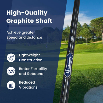 Golfový driver 10.5 loft, grafitový shaft, headcover, pro praváky