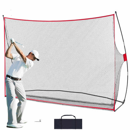 Golf Practice Net 10.8x7 ft, Fiberglass Frame, Bag