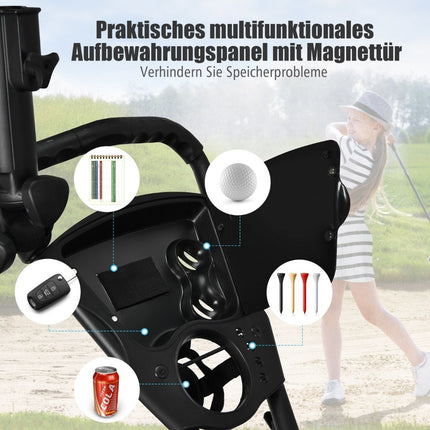 Golfový vozík, 3kolový, skládací hliníkový, šedá