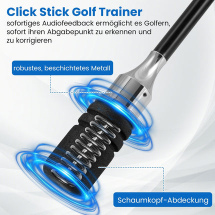 Trenažér golfového švihu s protiskluzovým gripem – černá, 80 cm