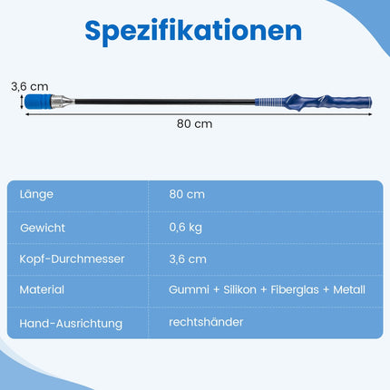 Trenažér golfového švihu s protiskluzovým gripem, modrá, 80 cm
