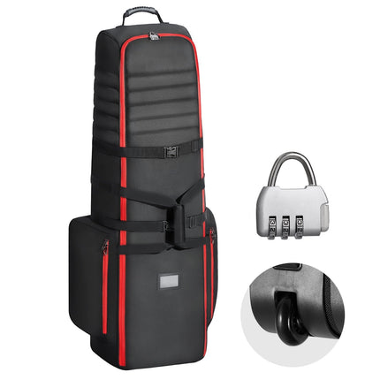 Golf Travel Bag With Wheels, Padded 1800D Waterproof
