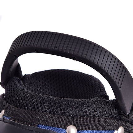 Golfový bag 9 palců, pencil bag, profesionální cestovní stand bag s oddílem na hlavy holí a popruhem-modrá