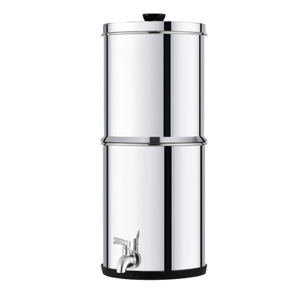 Gravity-Fed Water Filter, 2.25 Gal, 2 Carbon Filters, Spigot
