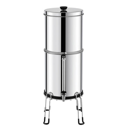 Gravity-Fed Water Filter, 2.25 Gallon, 304 Stainless Steel