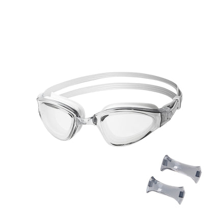 Gray Swimming Goggles, Anti-Fog, UV Protection