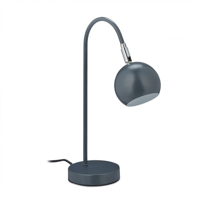 Šedá stolní lampa