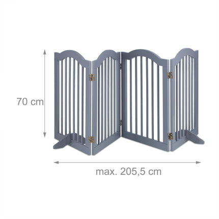 Šedá bezpečnostní zábrana 70 cm