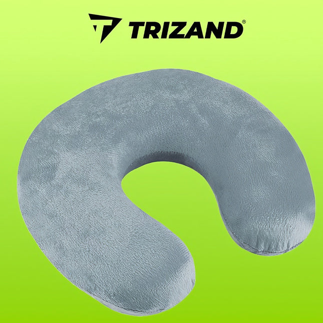 Šedý cestovní polštářek P7973