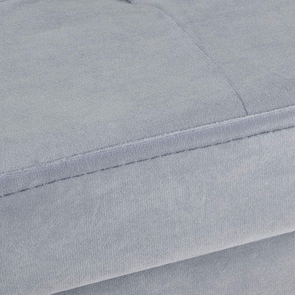 Šedá sametová stolička