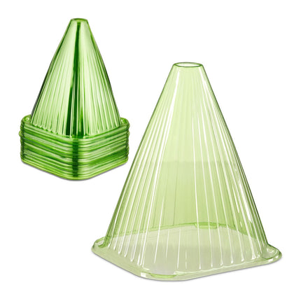 Green Plant Protection Cones, Set of 80