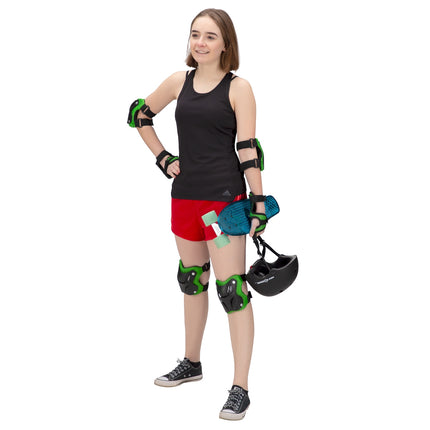 Green Size L Knee Protectors Set