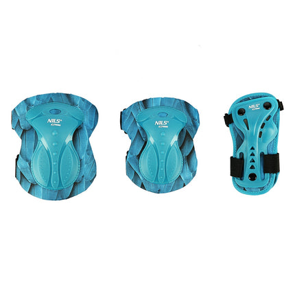 Green Size S Knee and Elbow Protectors Set