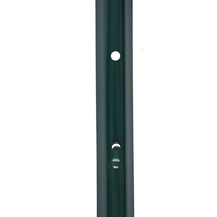 Zelené ocelové plotové sloupky se zemními kotvami, 120 cm, sada 10 ks