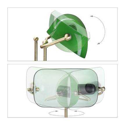 Green banker lamp