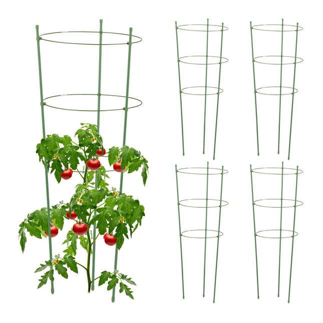 Opora pro popínavé rostliny 76 cm, sada 5 ks, zelená