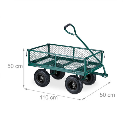 Grüner Handwagen