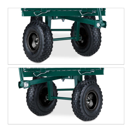 Grüner Handwagen