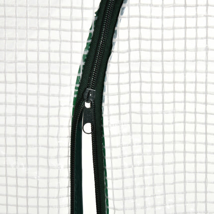 Skleník 180x100x168 cm, PE fólie, mrazuvzdorný, bílý