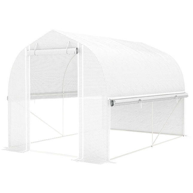 Large film greenhouse, 3x2x2m, UV resistant, roll-up sides