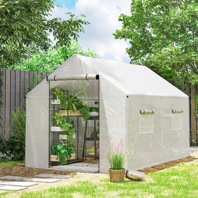 Skleník 3x2x2m s UV odolnou plachtou a síťovanými okny