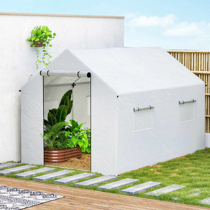 Skleník 3x2x2m s UV odolnou plachtou a síťovanými okny