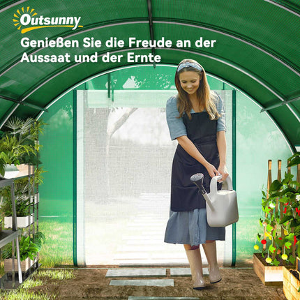 Greenhouse 4x3x2m, UV resistant, 8 windows, winterproof