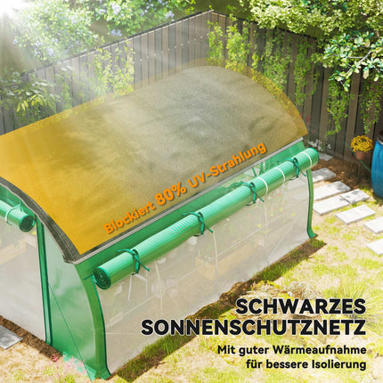 Greenhouse 4x3x2m, UV resistant, 8 windows, winterproof