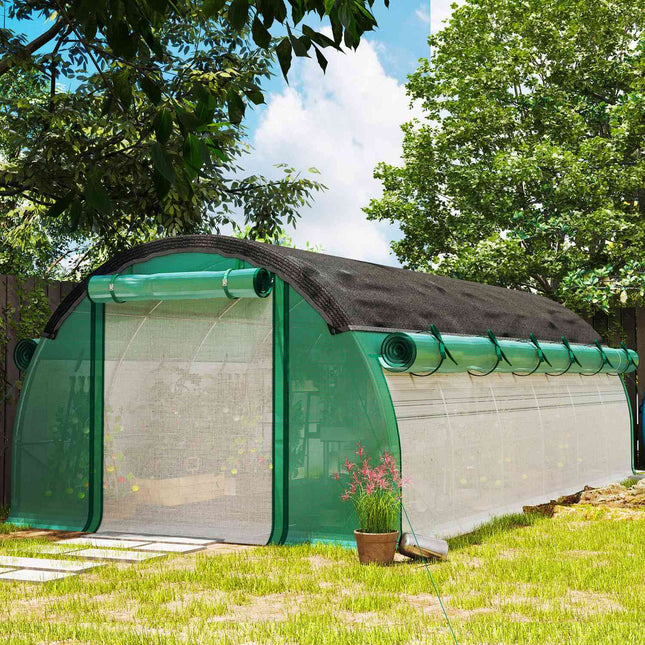 Skleník 6x3x2m s UV odolnou fólií, 12 oken