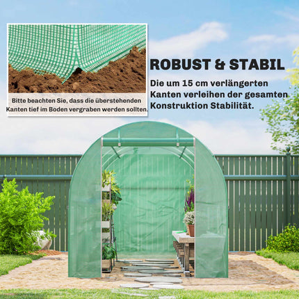 Gewächshausabdeckung, PE-Netz, 400x200x200 cm, Wasserdicht