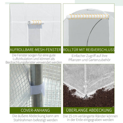 Greenhouse film, 450x200x200 cm, UV-resistant